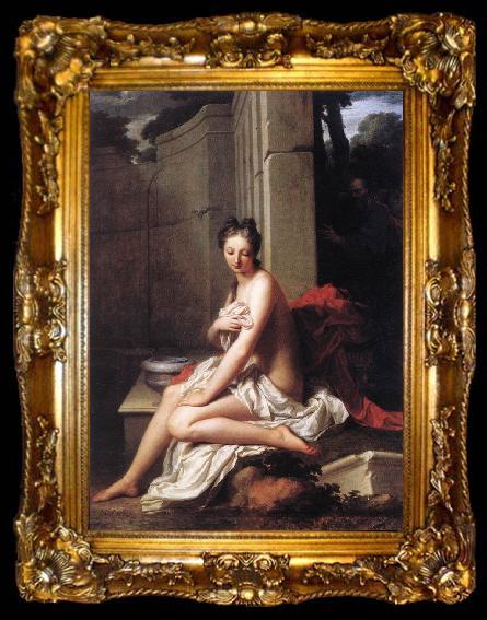 framed  Jean-Baptiste Santerre Susanna at the Bath, ta009-2